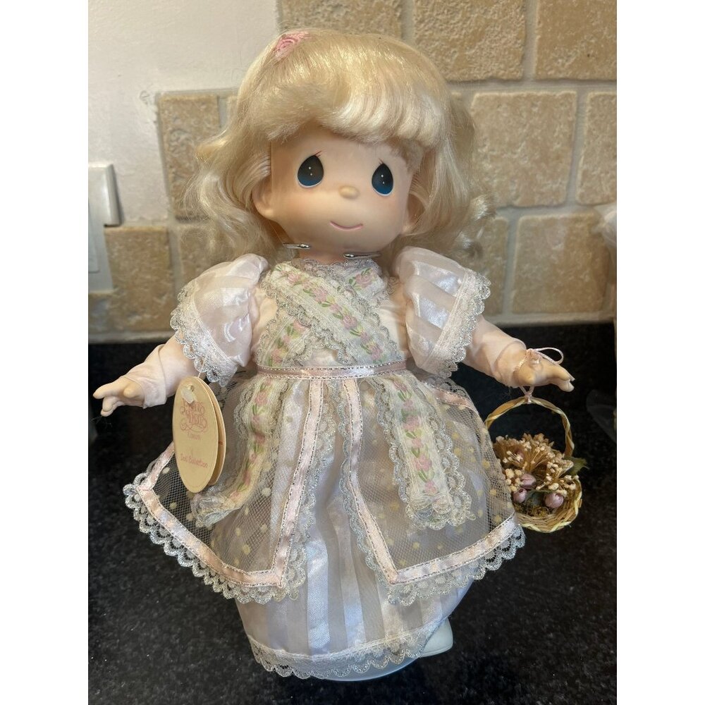 Vtg "Janelle" Doll Precious Moments by Applause 1997 Samuel J Butcher Doll 12"